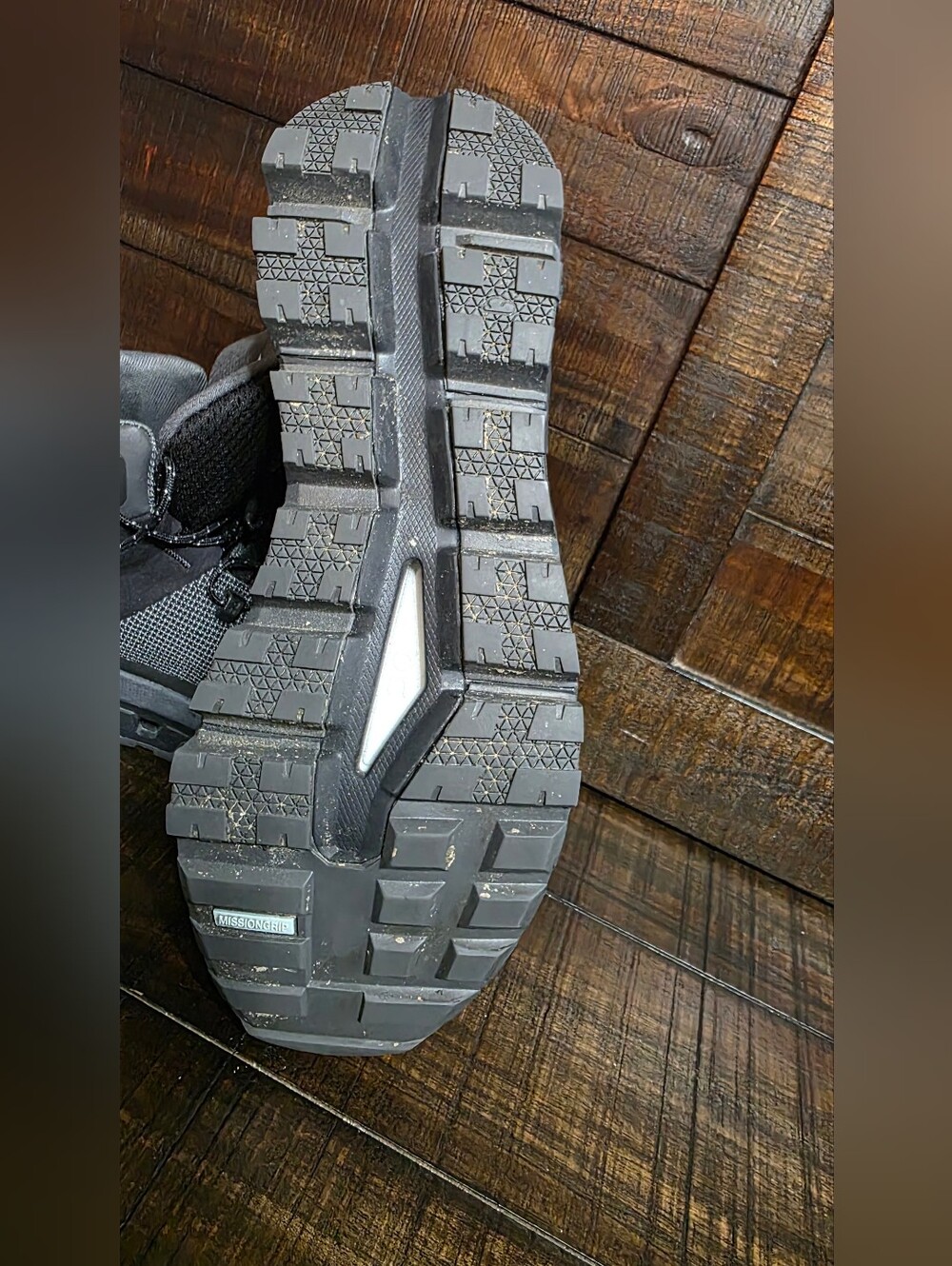 ON Running Cloudtrax Black/Rock Hiking One-Pull Lacing Waterproof Shoes Womens 9 - Picture 5 of 7